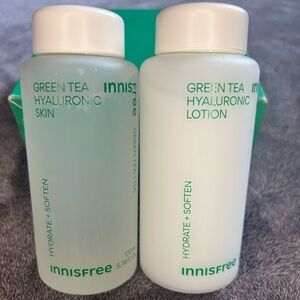 Innisfree Green Tea Hyaluronic Skin Care Toner & Lotion Set 170ml, New & Sealed